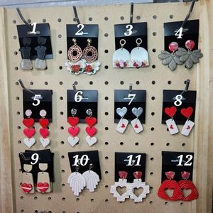 Valentine's Day polymer clay earrings